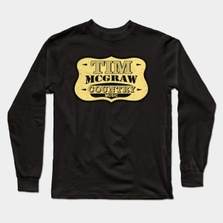 Art Drawing (tim McGraw 2) Long Sleeve T-Shirt